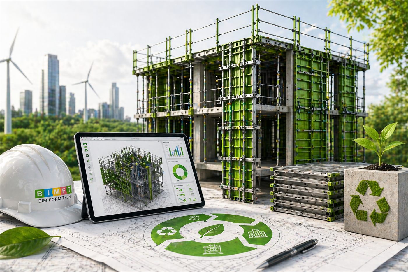 Sustainable hybrid formwork system